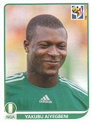 Yakubu Aiyegbeni Nigeria samolepka Panini World Cup 2010 #143